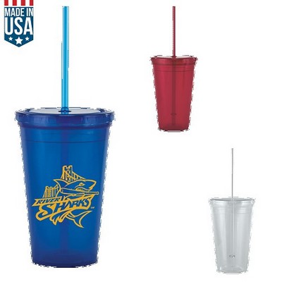 16 oz Bolero Tumbler with Straw