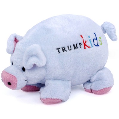 8" Blue Trump Kids Pig Stuffed Animal