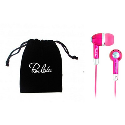 Attitudz Super Bass Digital Stereo Earphones w/ Velvet Pouch