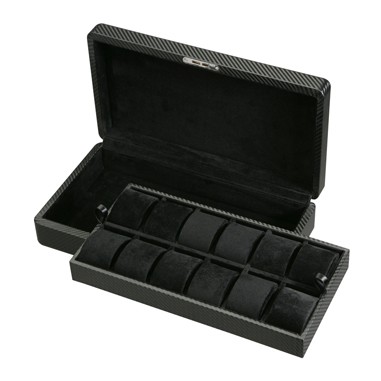 Carbon Fiber 12 Watch Case w/ Solid Top