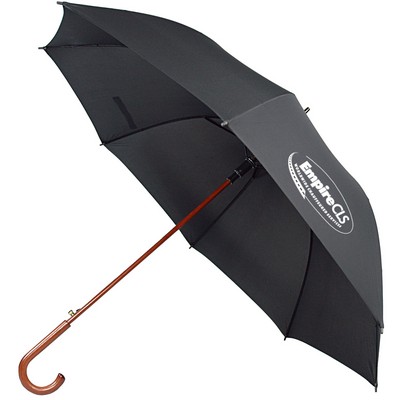 The 60" Auto Open Wood Shaft and Hook Handle Umbrella