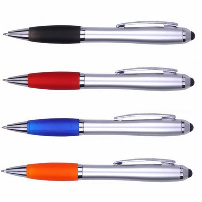 2-in-1 Stylus Twist Pen with Grip