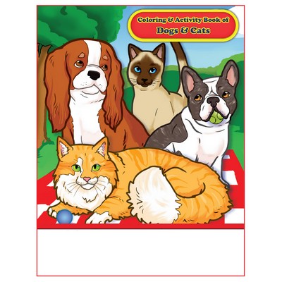 Dogs and Cats Imprintable Coloring and Activity Book