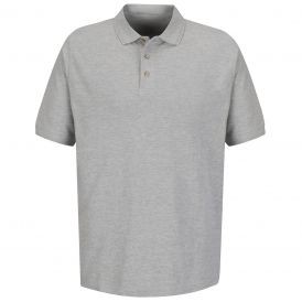 Red Kap™ Men's Short Sleeve Basic Pique Polo w/No Pocket - Steel Gray