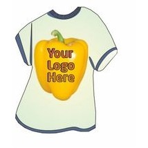 Yellow Bell Pepper T-Shirt Lapel Pin