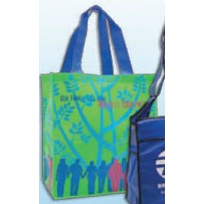 Custom Imported Non Woven Platinum Tote Bag (14"x10"x16")