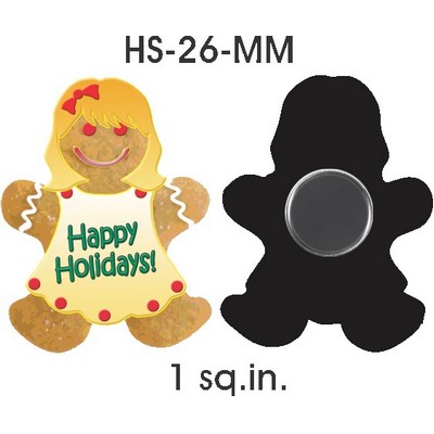 Gingerbread Girl Mini Magnet