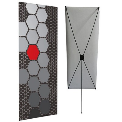 Econom-X Banner Stand - Medium w/ 24in x 62in Graphic