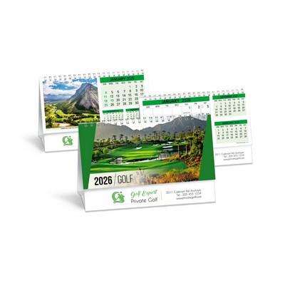 Golf desk calendar