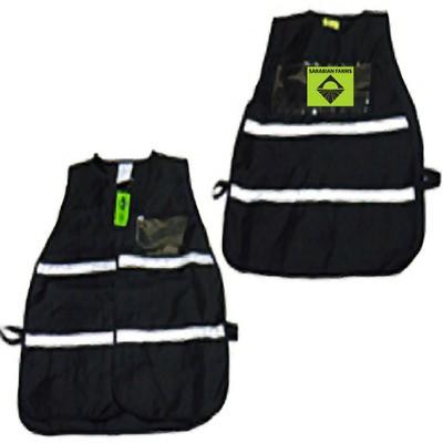 Black incident command vest, (regular and jumbo)