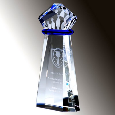 Unique Premium Crown Achievement Crystal Award