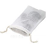 Natural Sheer Muslin Pull Drawstring Pouch (4"x6")