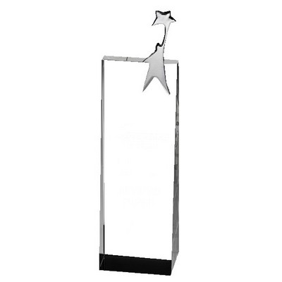 Super Starman Crystal Award 9 3/4"H