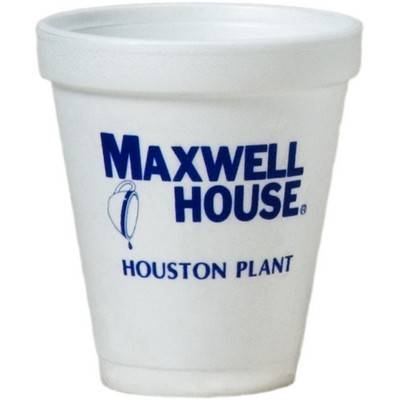 6 Oz. Tall White Styrofoam Coffee Cup