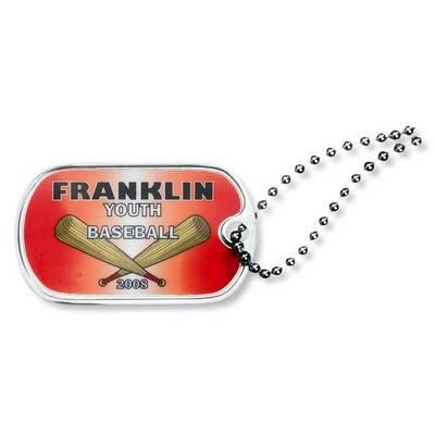 Aluminum Dog Tag with Digital Emblem