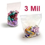 4 Mil Crystal Clear FDA Polypropylene Zip Style Bag (3"x5")