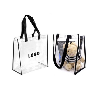 Clear PVC Stadium Tote Bag