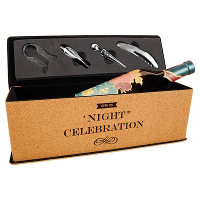 Cork Single Wine Box w/Tools