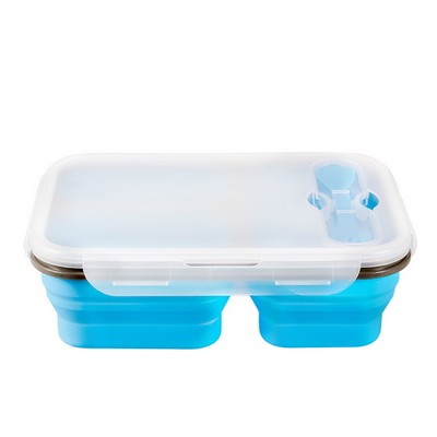 3-Compartment Reusable Silicone Lunch Box