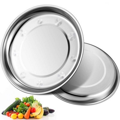 Round Stainless Steel Plate Dish