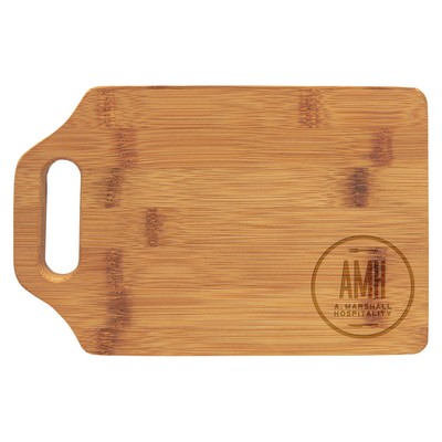 9" x 6" Bamboo Cutting Board w/ Handle