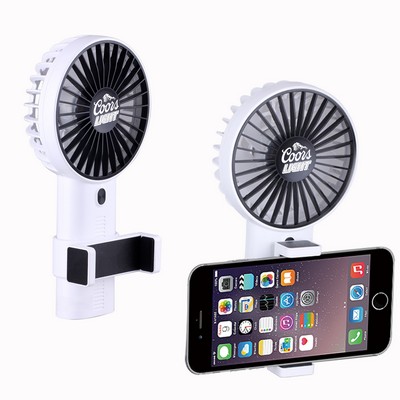 Electric Handhold Fan w/Phone Holder (Shorter Prod Time)