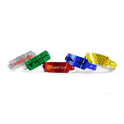 Custom Holographic Wristbands 8020J-Wide-Blank