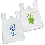 Imprinted Low Density T-Shirt Bag (10"x6"x22")