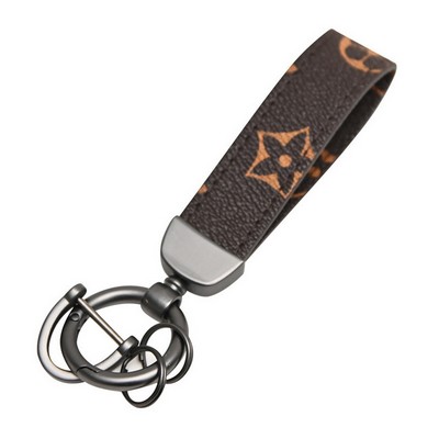 Customized PU Leather Keychain