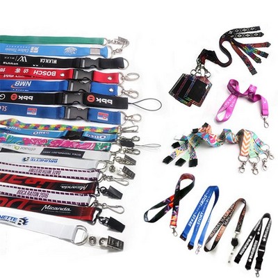 Retractable Buckle Lanyard/Badge Strap