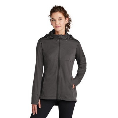 Sport-Tek® Ladies Hooded Soft Shell Jacket