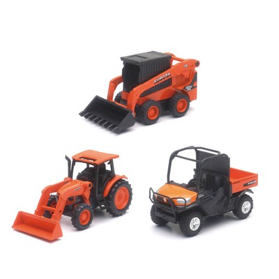 1:64 Scale Mini Kubota Vehicle Assortment