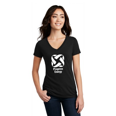 District® Women's Perfect Blend® CVC V-Neck Tee