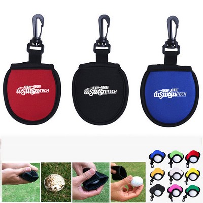 Neoprene Golf Ball Cleaner Pouch