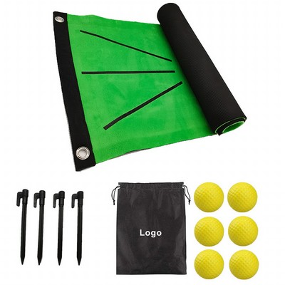 Golf Swing Practice Mat Mini Golf Practice Hitting Aid