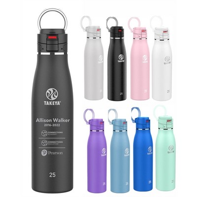 25 Oz. Takeya® Traveler Insulated Leak Proof Bottle w/Fliplock Lid