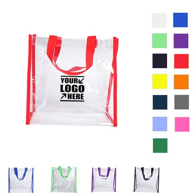 Clear PVC Stadium Open Tote