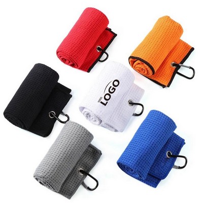 Micro-fiber Tri-fold Golf Towel