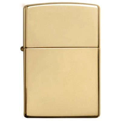 Genuine Zippo windproof lighter - High Polish Brass