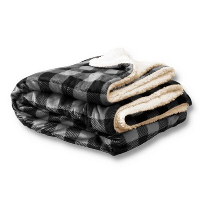 Buffalo Plaid Micro Mink Sherpa Blankets (Blank)