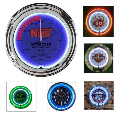 Neon Wall Clock