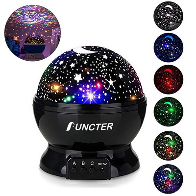 Star Moon Night Light Projector Dome Night Light Lamp For Kids