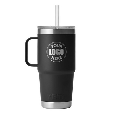 YETI Rambler 25 OZ Mug w/ Straw Lid - Laser Engraved