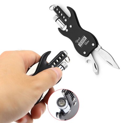 Guitar Shape Multi-functional Tool With Flashlight