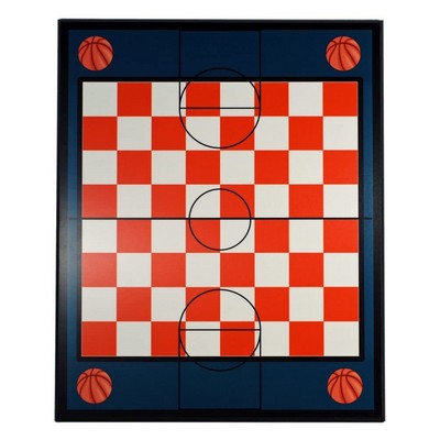 Basketball Themed Laminate Chess Board, 20 in.