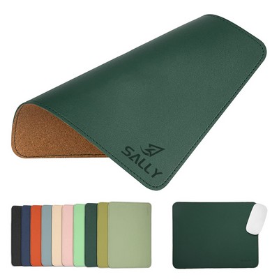 Waterproof Double Sided Leather Mouse Pad