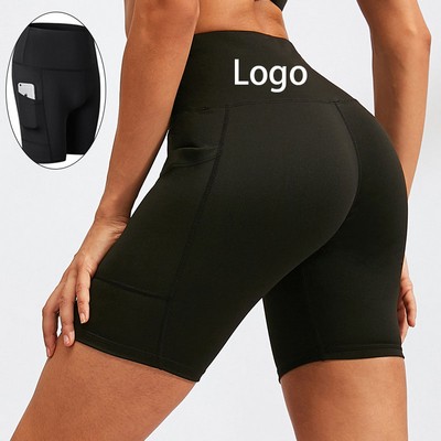 Yoga Shorts With Pocket