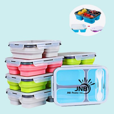 Foldable Silicone Collapsible Lunch Box