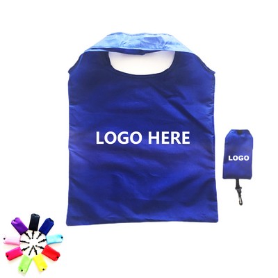 Foldable Shopping Tote Bag With Carrying Clasp