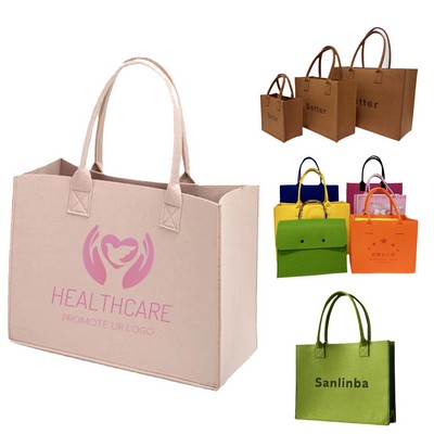 Shopping Felt Tote Bags